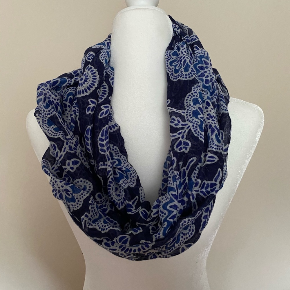 Long Floral Lightweight Scarf